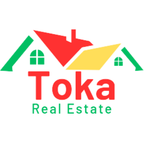 Logo e partnerit tonë Toka Real Estate - Gjeni shtëpinë e ëndrrave tuaja, sponsor i shfaqjeve tona në Aventurat TV.
